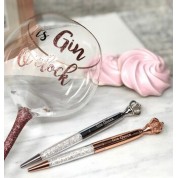 Personalised Crown Topped Crystal Pen